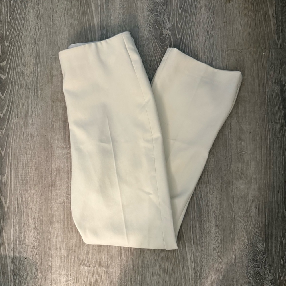 Zara High Rise Trousers - Cream